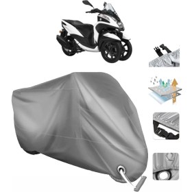 Resim Coverplus Yamaha Tricity 125 Vinleks Motor Brandası (Bağlantı, Kilit Uyumlu) 