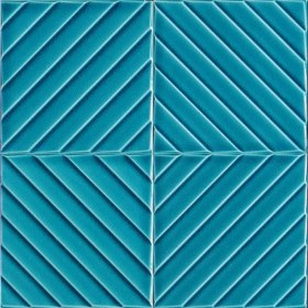 Resim Armada Çini 20x20 Cm Linea Turkuaz Modern Desenli Çini Seramik Karo 