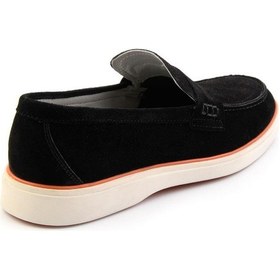 Resim Bambi Siyah Leather Erkek Loafer Ayakkabı E01054184802 Siyah 