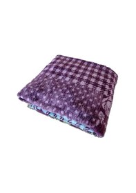 Resim Algelsineve Rosenim Mor Peluş Akrilik Çift Kişilik Uşak Battaniye Mor 