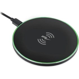 Resim S-Link Swapp SW-CWF50 Disk 10.8W / 5W 9V/1.67 or 5V/2A Siyah Kablosuz Şarj Cihazı 
