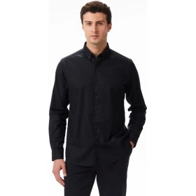 Resim Nautica Erkek Siyah Slim Fit Gömlek W57310T.0TB 