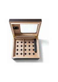 Resim Cigarloong Camlı Puro Kutusu Humidor Ebony 40's 
