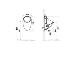 Resim Creavit Üstten Su Girişli Pisuvar TP635 