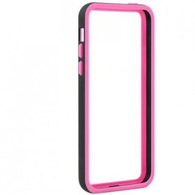 Resim Tavik iPhone 5C Kılıf Bumper Siyah Pembe PKG1658 