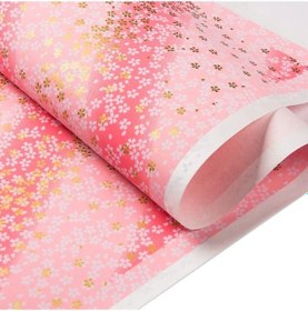 Resim 42 58 Cm El Yapımı Japon Kağıt Hediye Ambalaj Kağıdı Mercan 