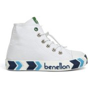 Resim Benetton® | Bn-30647 - 3394 Beyaz Lacivert - Çocuk Sneakers 