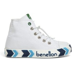 Resim Benetton® | Bn-30647 - 3394 Beyaz Lacivert - Çocuk Sneakers 