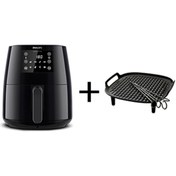 Resim Philips HD9243/90 3000 Serisi L Airfryer, 0.8kg, 4.1L + HD9926/00 Izgara Seti Hediyeli 