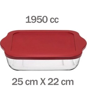 Resim Paşabahçe Kırmızı Kapaklı Borcam Seti 4 Lü 