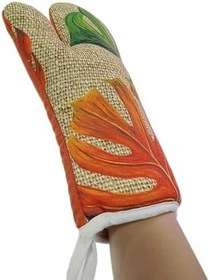 Resim DÜŞLER EV TEKSTİLİ FIRIN ELDİVENİ TURUNCU YEŞİL 