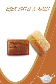 Resim Naturix Kabak Lifli Eşek Sütü & Ballı Sabun 130 gr | Ipeksi Cilt Için Kurutucu Sabun 
