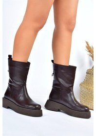 Resim Fox Shoes Kahverengi Kalın Tabanlı Günlük Kadın Bot L610067109 