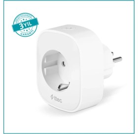 Resim Ttec Akım Korumalı Wi-Fi Akıllı Priz, 16A, Çocuk Kilidi, Beyaz 