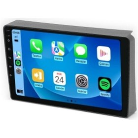 Resim Dacia Duster 2018-2024 6gb Ram 64gb Hafıza 8 Çekirdek Carplay Kamera Android Multimedya 9" 