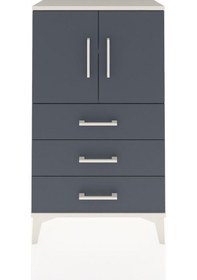 Resim Arges Komodin 2 Raflı 3 Çekmeceli 2 Kapaklı 60x30x106 Aytaşı-... Aytaşı 