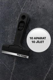 Resim MG HOME (10 Aparat 10 Jilet ) Cam Kazıma Bıçağı Cam Temizleme Jileti 