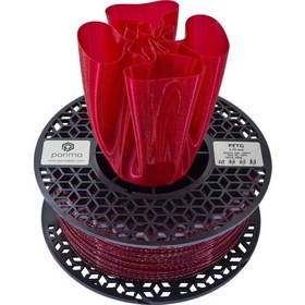 Resim Petg Transparan Filament - 1.75MM Şarap Kırmızı 1kg 