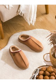 Resim LC Waikiki Bej İçi Tüylü Erkek Ev Terliği 