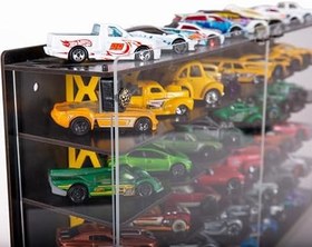 Resim Pleksi Kapak 48 Araçlık 1/64 Hotwheels, Matchbox Uyumlu Hobi Oyuncak Araba Rafı Koleksiyon Model Araba Garajı 