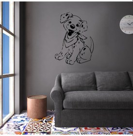 Resim Dalmaçyalı Folyo Sticker 60cm Uzunluk Siyah 
