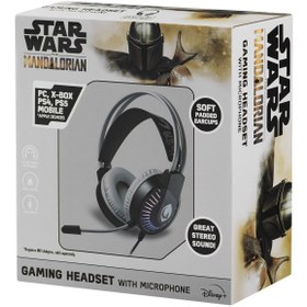 Resim Volkano Star Wars Mandalorıan Kablolu Kulaklık Led Işıklı Mikrofonlu Lisanslı 2 yıl garantili SW-20 