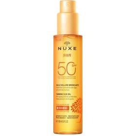 Resim Nuxe Sun Huile SPF50 Bronzlaştırıcı Yüz Ve Vücut Yağı 150ml 