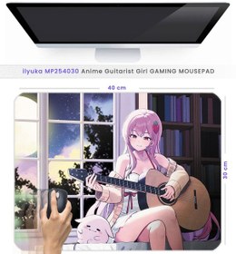 Resim İlyuka 40x30cm Gaming Oyuncu Mousepad Anime Guitar Girl Mp254030 