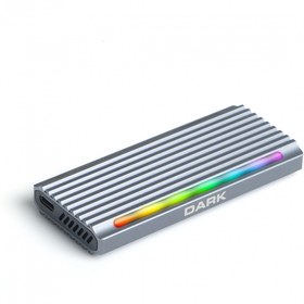 Resim Dark USB 3.2 Gen2 Type C - M.2 NVMe & SATA SSD RGB Led'li Disk Kutusu (DK-AC-DSEM5) 
