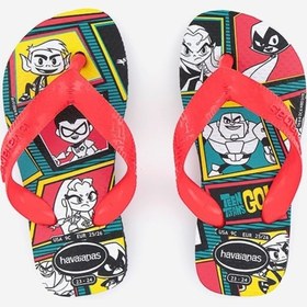 Resim Havaianas Çocuk Parmakarası Terlik Teen Titans Kırmızı TEENTITANS 