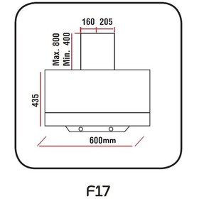 Resim Alveus F17 Duvar Tipi 60 CM Davlumbaz 