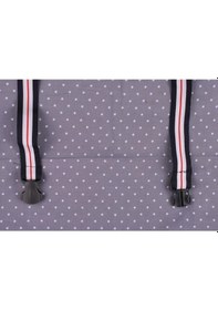 Resim BUFFER® Kullanışlı Bebek Emzirme Önlüğü Gri Puantiyeli 