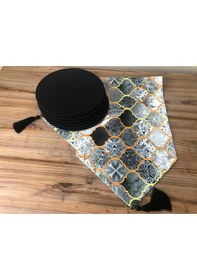 Resim Grı Moroccan Supla & Runner Çok Renkli 