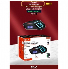 Resim Motosiklet İntercom Blic Blb-37 Fm Radyolu Fenerli 