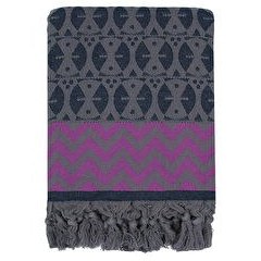 Resim Lacivert Antrasit Adinkra Peştamal 