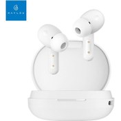 Resim Haylou Moripods Anc Bt Kulaklıklar -30db Anc Çağrı Gürültü Önleme Oyun Modu 30h Pil Ömrü Bt5.2 10mm Dinamik Sürücü 3.9g Kompakt Gövde Beyaz 