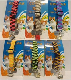 Resim Kedi Tasması Yavru ve Yetişkin Kediler için Ayarlanabilir Zilli Y 