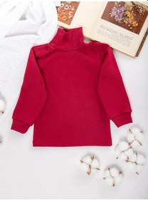 Resim Tsipochka Bebekler İçin Balıkçı Yaka Kazak 264028670 Bordo 