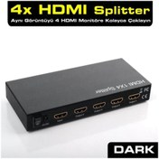 Resim Dark 4 Port HDMI Splitter Çoklayıcı DK-HD-SP4X1 