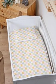 Resim Organik Bebek Boy Lastikli Çarşaf Seti - Sihirli Karaler 70 x 110 