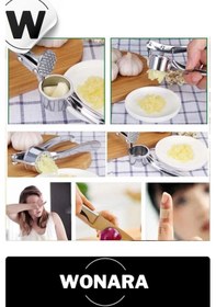 Resim Özel Tasarım Dayanıklı Paslanmaz Çelik Ergonomik Saplı Pratik Sarımsak Ezici Aleti Ve Rendesi Diğer 