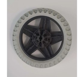 Resim Sarun Yapı Market Leva Takmatik Pazar Arabası Tekeri Plastik Beyaz 