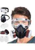 Resim Tangshopping Filtreli Solunum Gaz Maskesi 