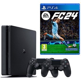 Resim Playstation 4 Slim 1 TB Oyun Konsolu - 2. Dualshock Kol - EA Sports FC 24 PS4 Oyun (İthalatçı Garantili) 