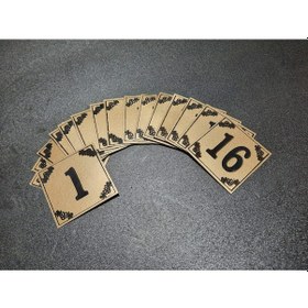 Resim Kapı Numarası 6X6 Cm Yapışkanlı No 1'Den 16 E 