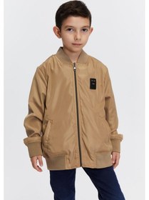 Resim Benitto Kids Erkek Çocuk Çift Taraflı Mevsimlik Yağmurluk Ceket 51326 Kahve 