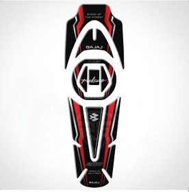 Resim Bajaj Pulsar Tank Pad Dark Flame Serisi Kırmızı-Siyah 
