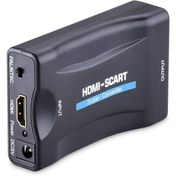 Resim Hdmı To Scart Av Video Çevirici Skart Dönüştürücü Adaptör 