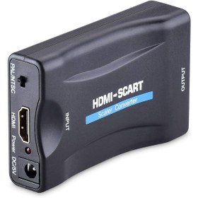 Resim Hdmı To Scart Av Video Çevirici Skart Dönüştürücü Adaptör 