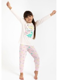 Resim Roly Poly 2793 Cute Animals Vanilya Kız Çocuk Pijama Takımı Vanilya 